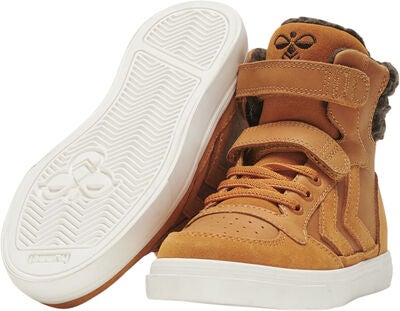 Hummel Stadil Winter High Jr Fôrede Sneakers, Orange