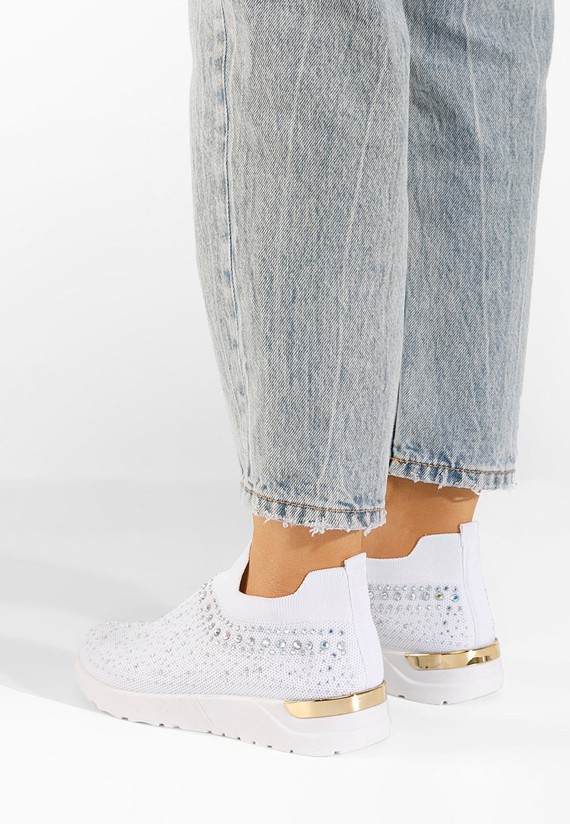 Baskets pour femme blancs Marcie