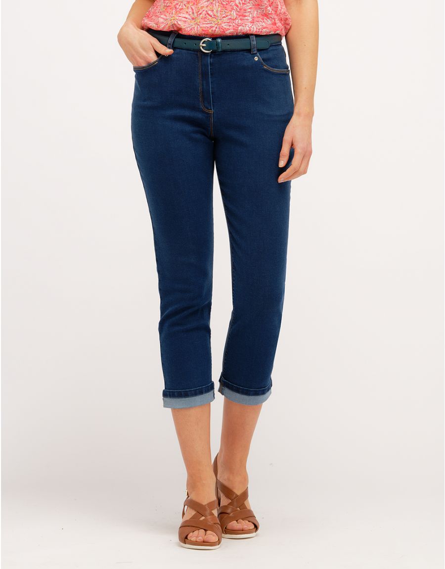 Pantacourt jean stretch