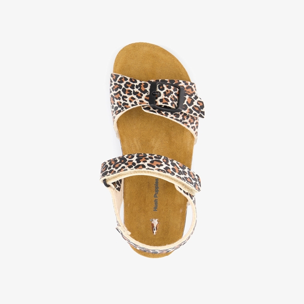Hush Puppies meisjes bio sandalen luipaardprint