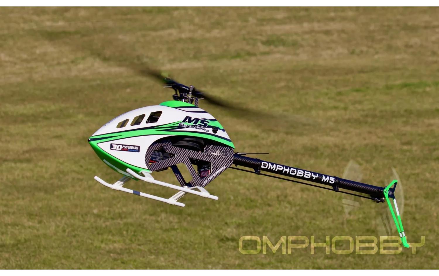 Helikopter M5 Aurora-Green Bausatz und Rotorblätter<br>M5 vielseitiger Modellheli