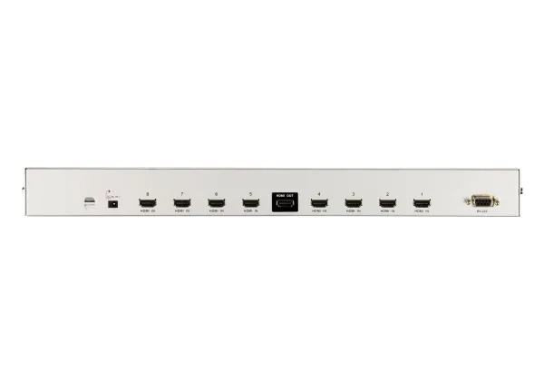ATEN HDMI-switch med fjernbetjening, 8-vejs, HDMI 1.3b Skifter HDMI-signalet fra 8 billedkilder til 1 monitor / tv-apparat (VS0801H)