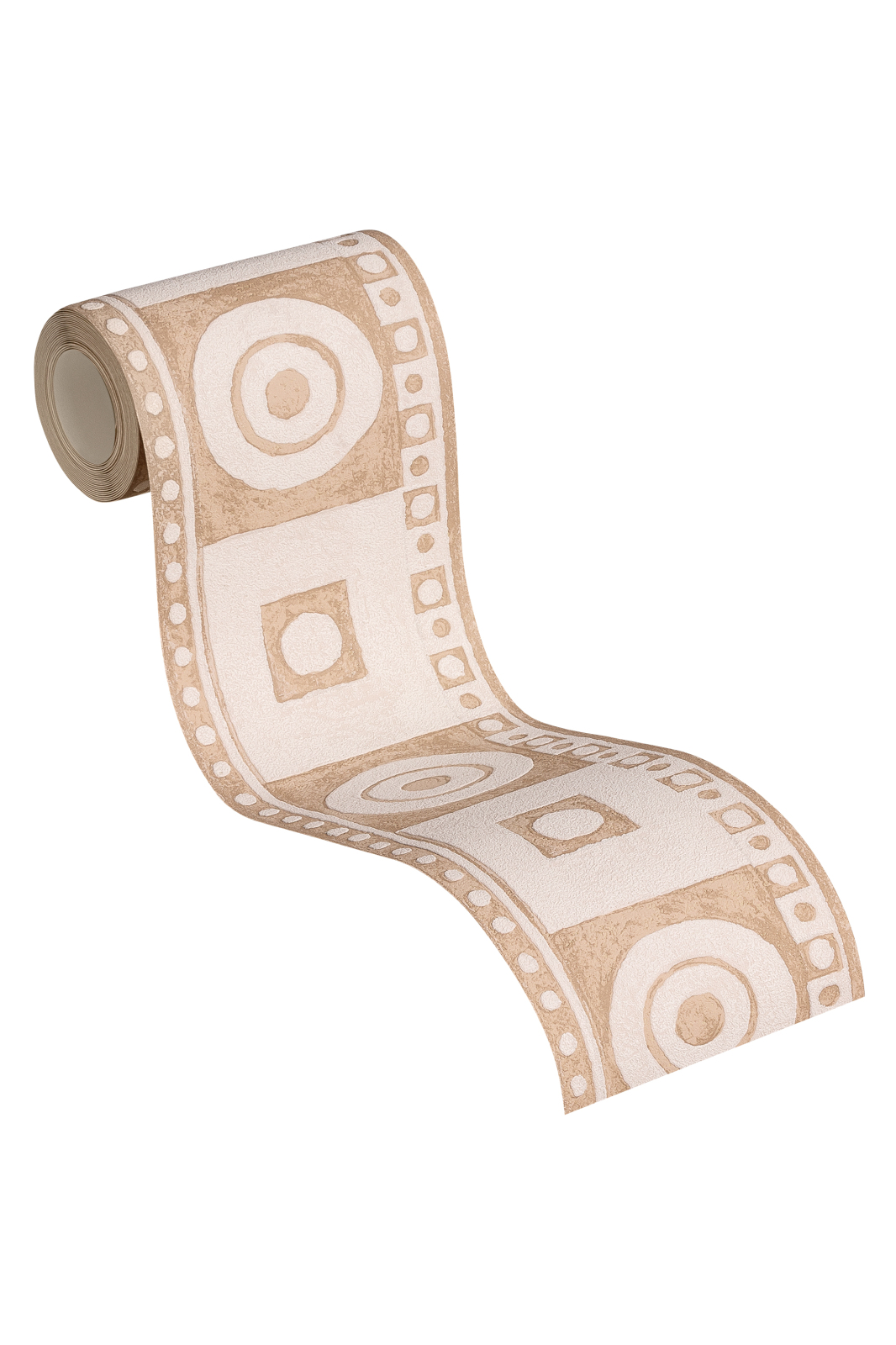 Papier-Borte ONLY BORDERS 10 - beige-rot - 5 Meter