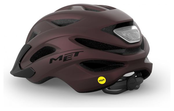 Casque MET Crossover Mips Burgundy Mat