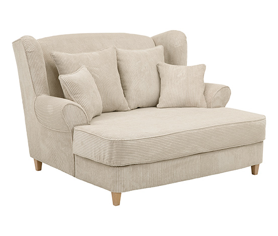 XXL-Ohrensessel »Harvard« in Cordstoff,, beige