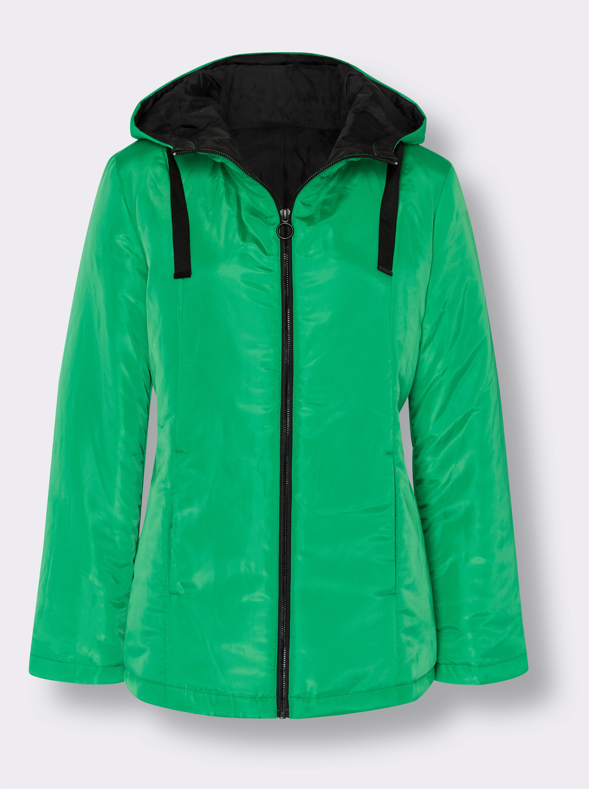 Jacke mit Kontrast-Akzenten