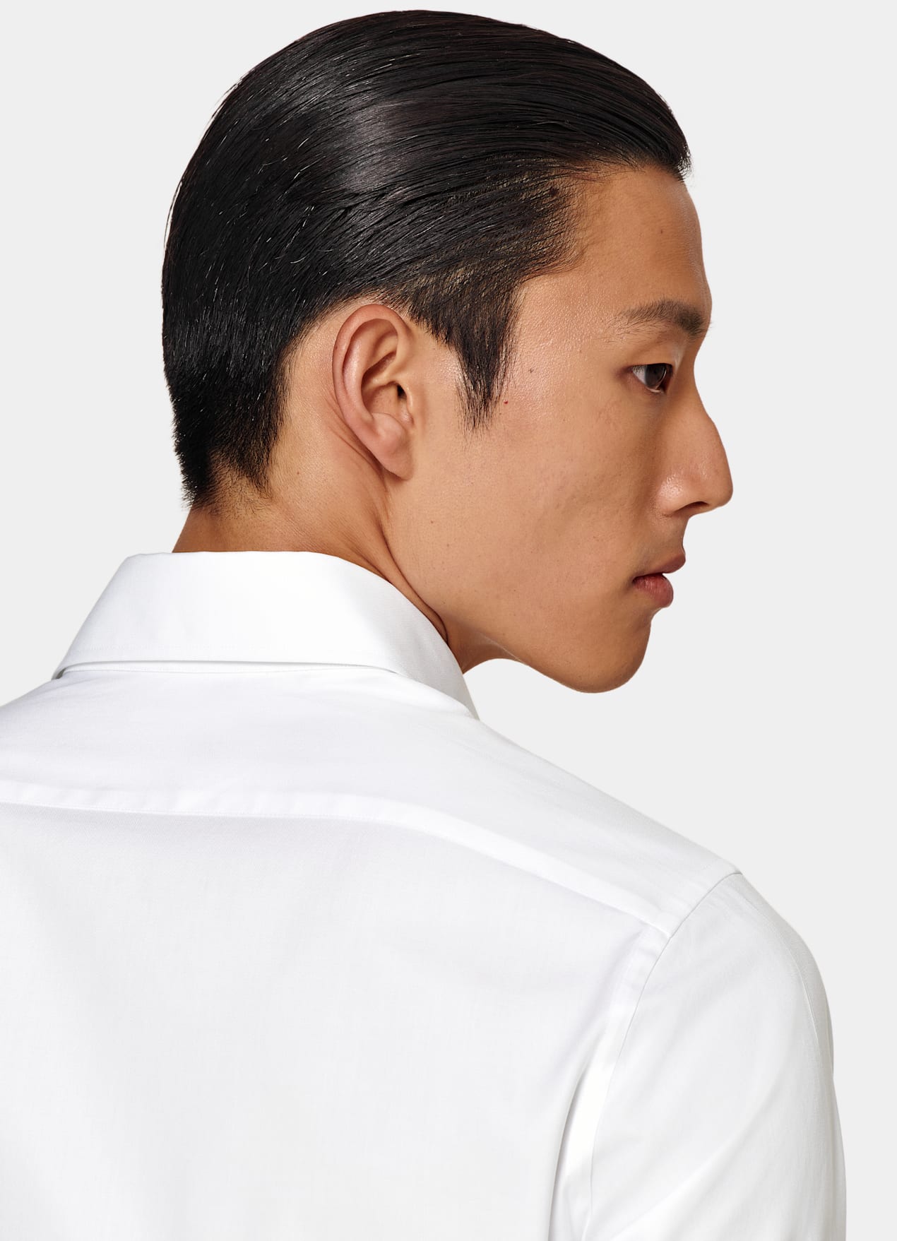 Chemise coupe Tailored à col classique large blanche