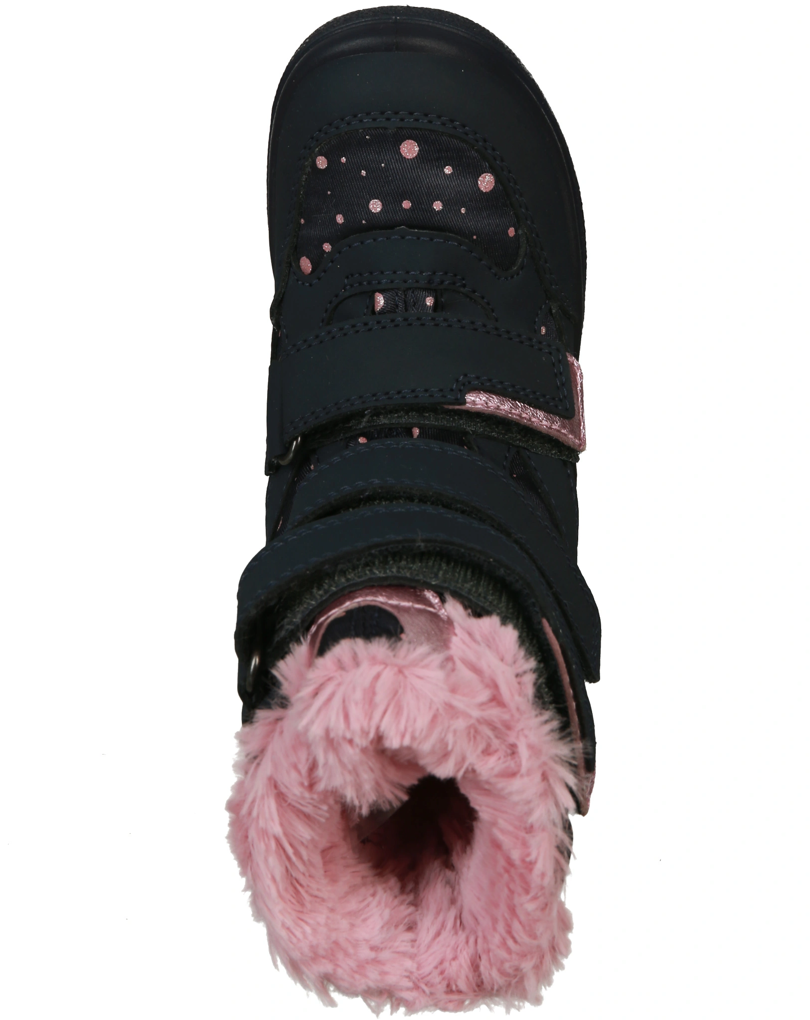 Klett-Stiefel CRYSTAL - DOTS in blau/rosa