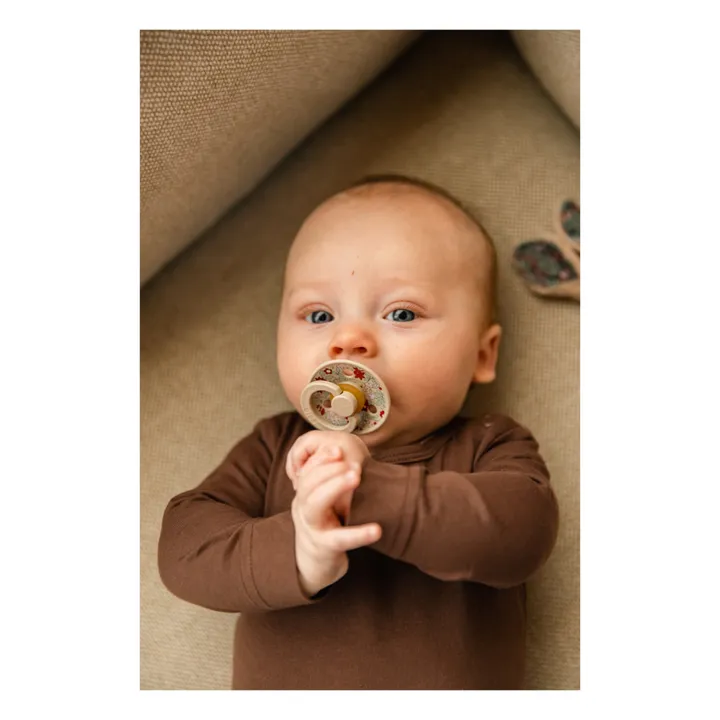 Bibs Tétines en caoutchouc naturel Bibs x Liberty - Set de 2 | Terracotta