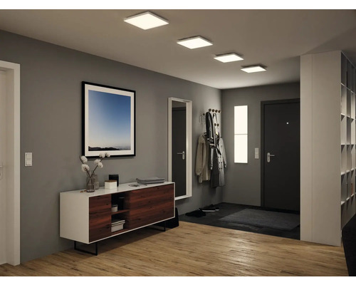 Frameloos LED-paneel, Zigbee dimbaar, 18,5 W, 1600 lm, 3000-6500 K, instelbaar wit, 59,5 x 29,5 cm, Velora wit