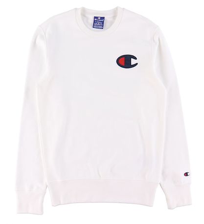 Champion Fashion Sweatshirt - Weiß m. Logo