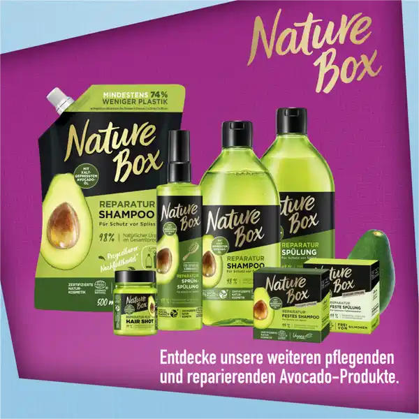 Reparatur Festes Shampoo Avocado-Öl