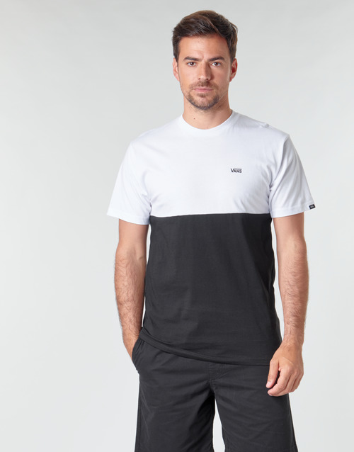 Vans - COLORBLOCK TEE - Noir / Blanc