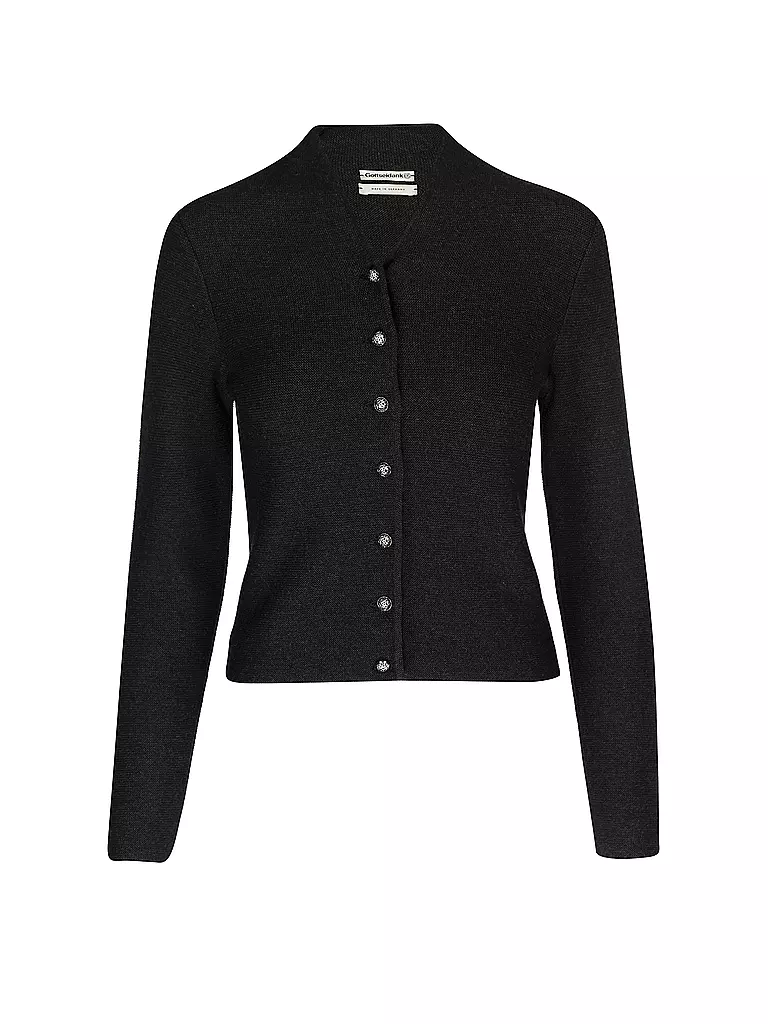 GOTTSEIDANK Trachten Strickjacke Slim Fit ANNA schwarz