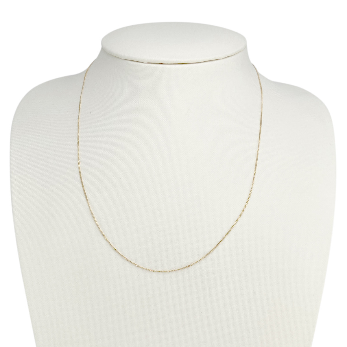 Chaine d'occasion or 750 jaune maille gourmette 47 cm