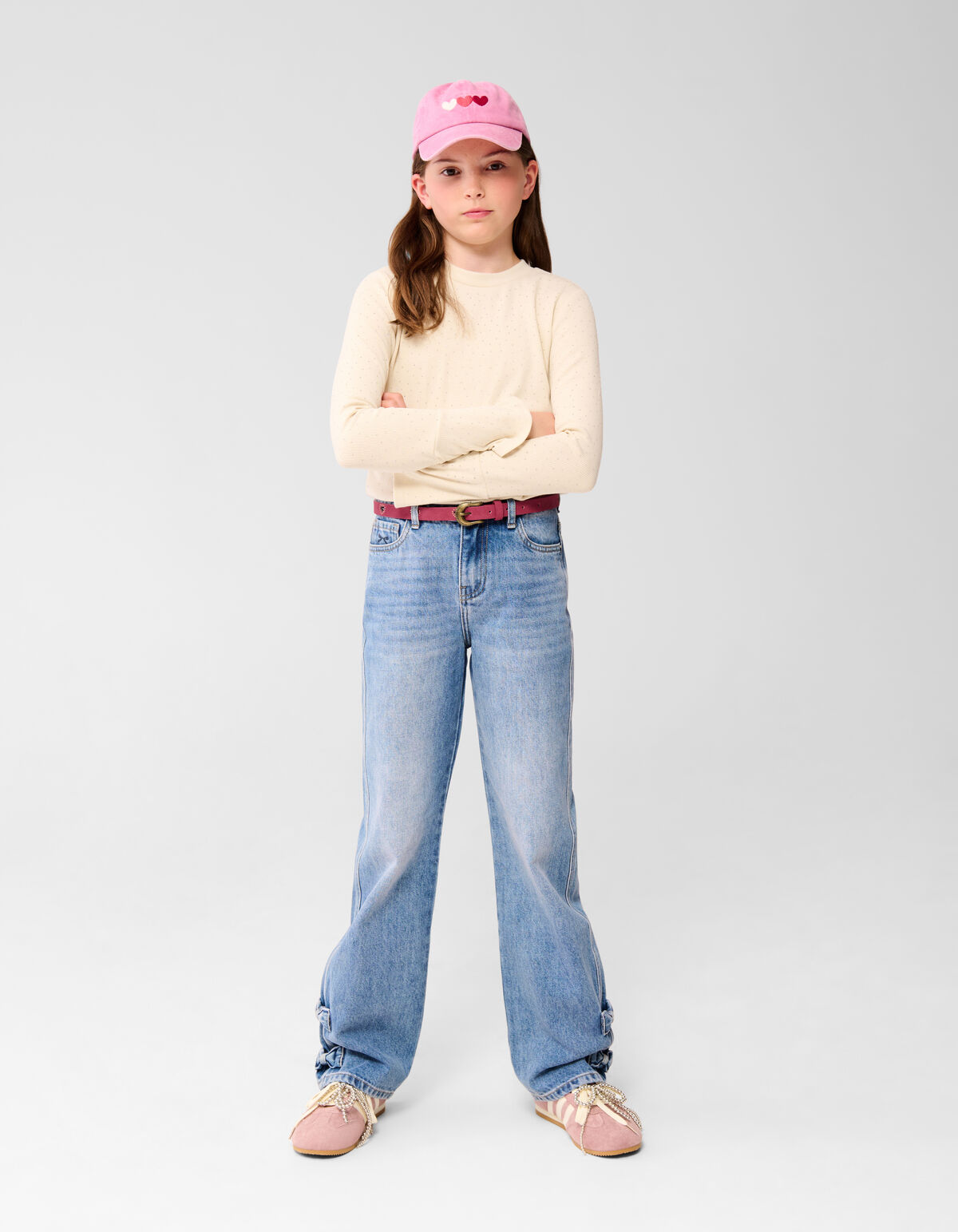 Strik Wide Leg Fit Jeans Blauw
