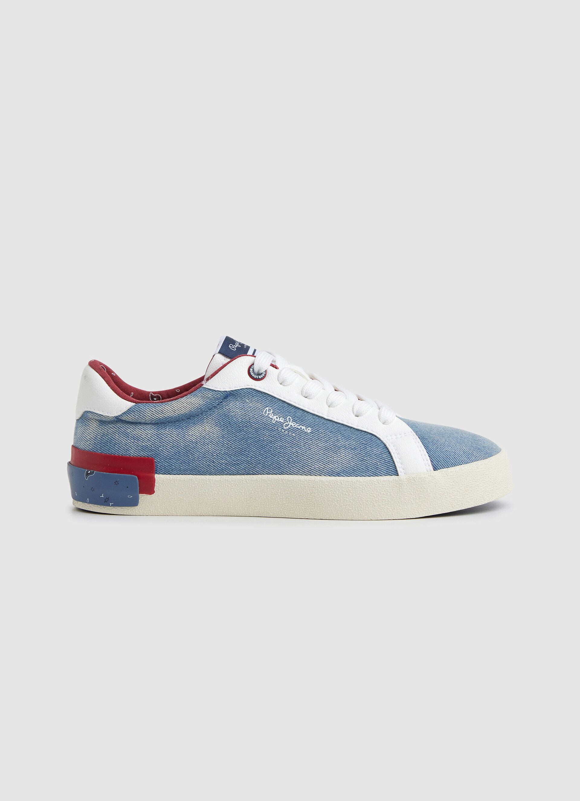 Tênis Kenton de lona jeans - azul de fábrica
