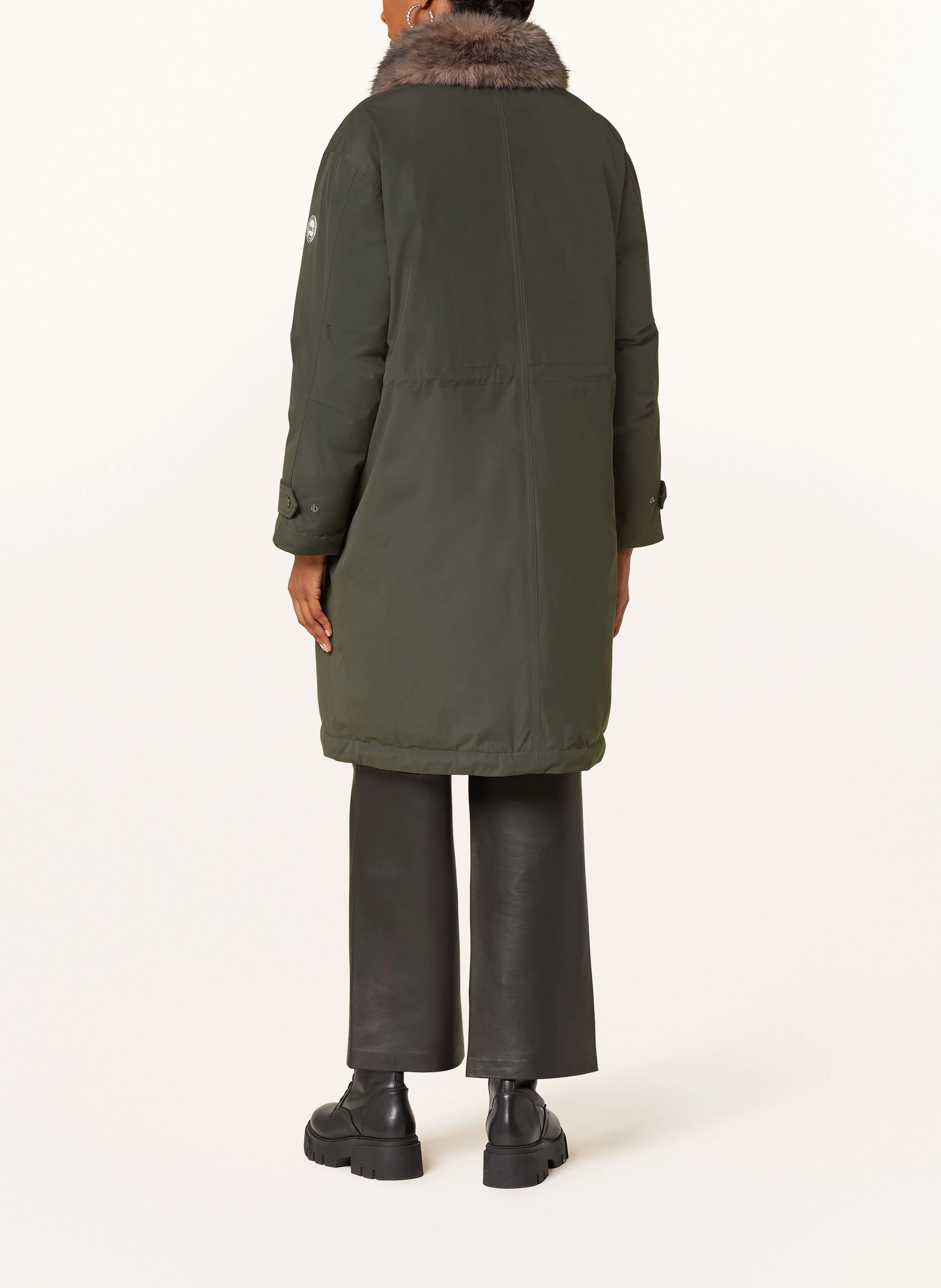 No.1 Como Parka MIRA mit abnehmbarem Kunstpelz