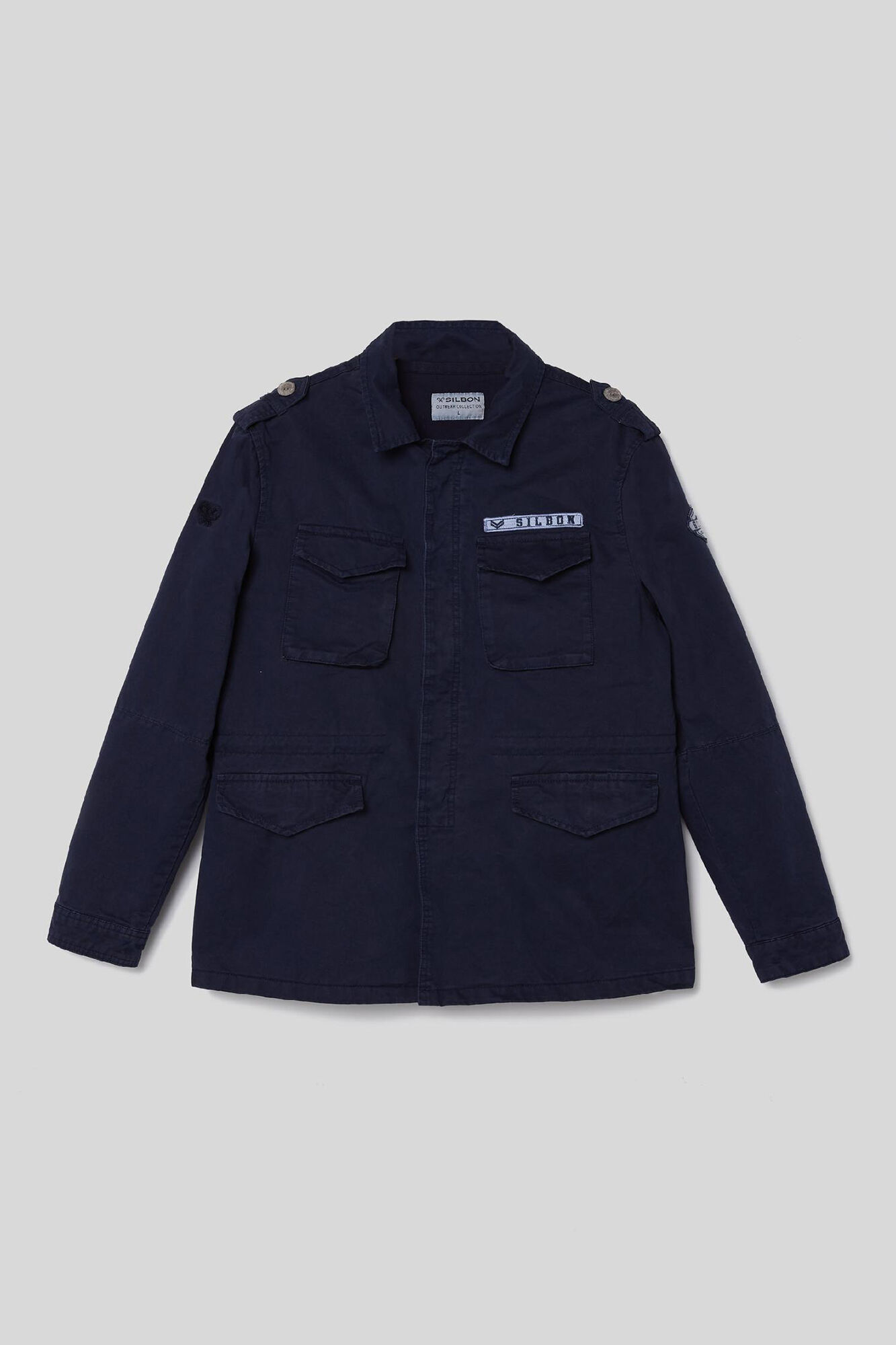 Chaqueta peça de roupa corante azul marino - Azul marino
