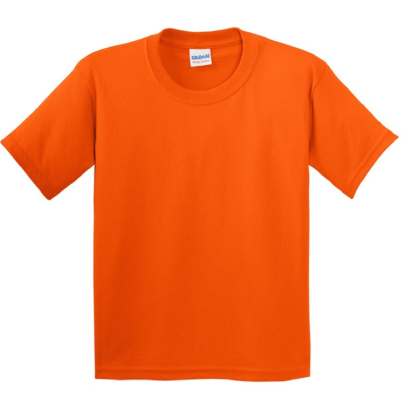 Short Manga Básica Camiseta Con Algodón Grueso Gildan