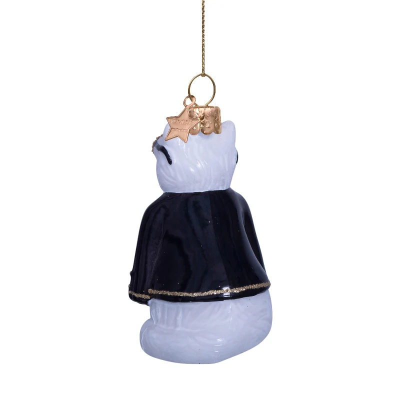 Vondels  Fashionista kat juleophæng - H7,5 cm.