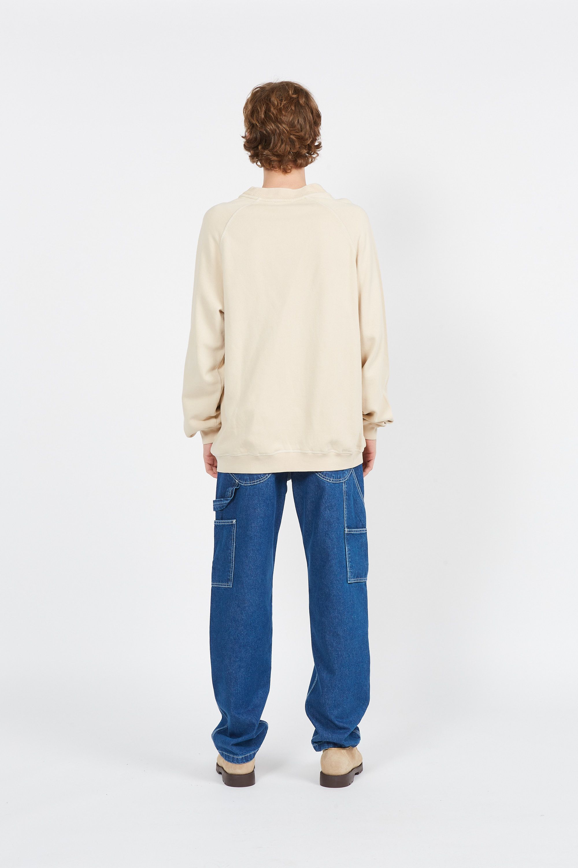 MAISON LABICHE Sweatshirt GREGOIRE LOGO/GOTS Beige