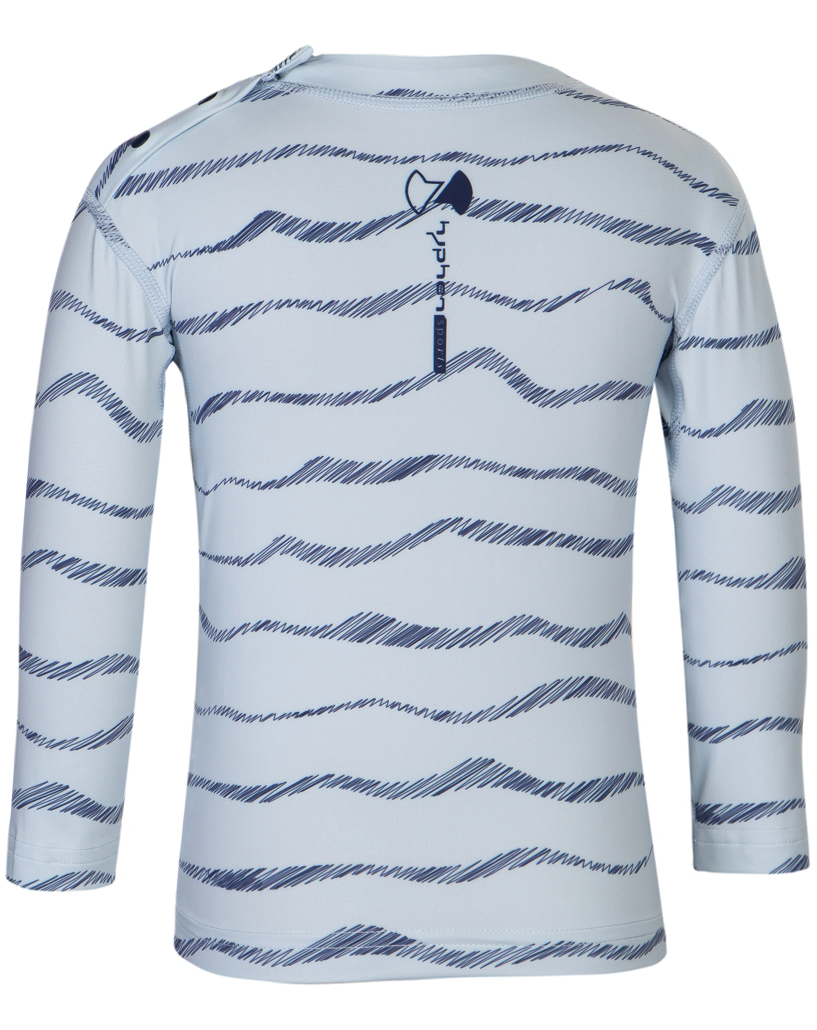 Badeshirt lang BLUE WAVES in blau