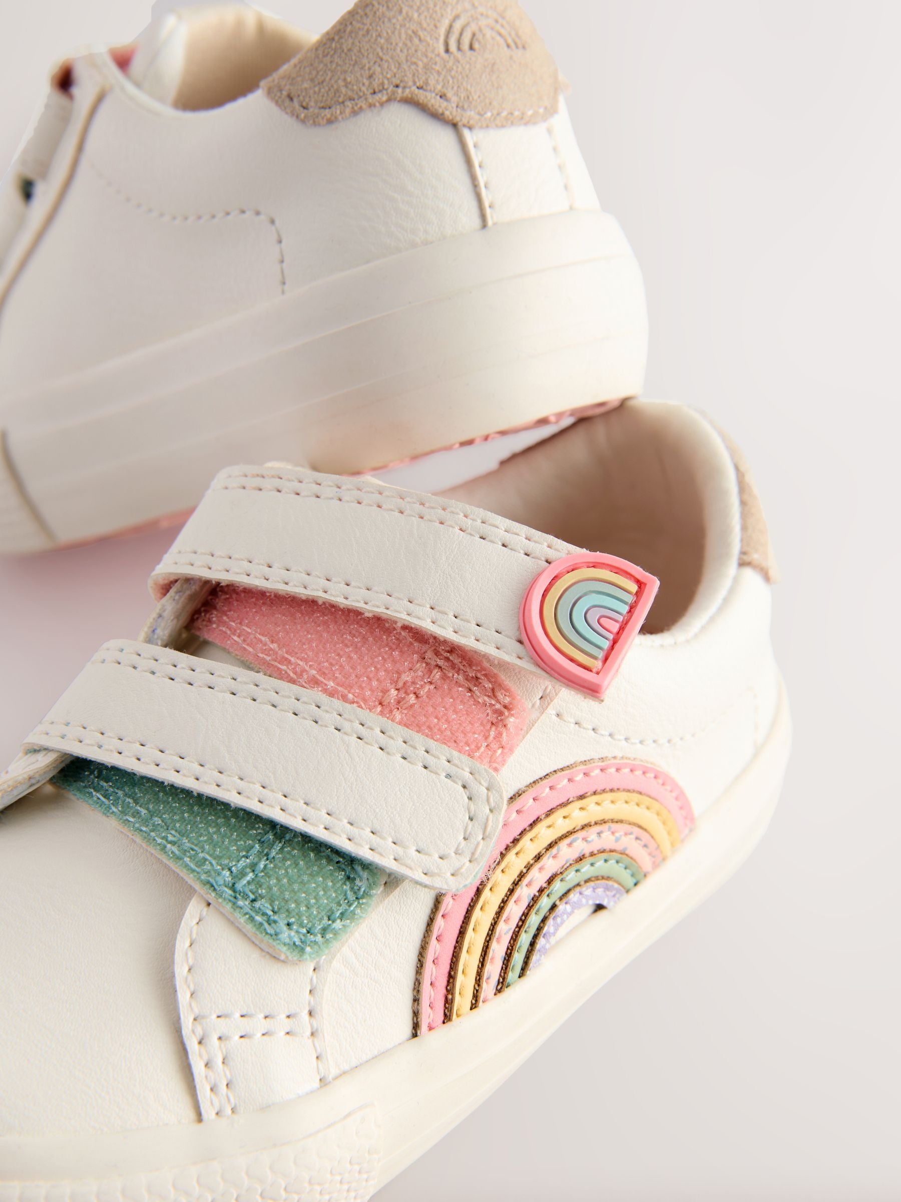 Wit - Sneakers met klittenbandsluiting