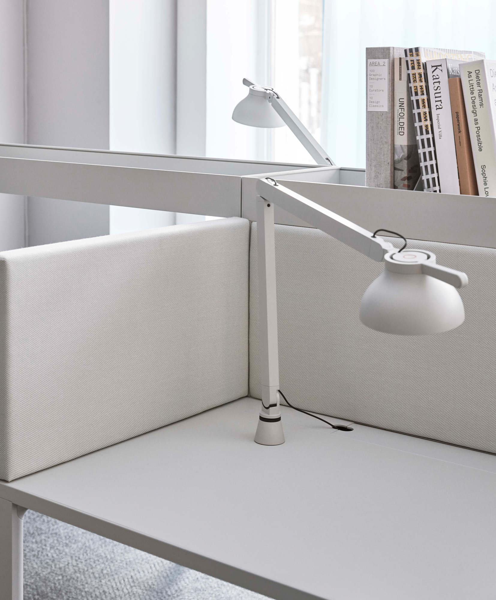 Bureaulamp PC Double Arm Soft Black