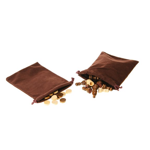 Coffret en bois échecs et backgammon