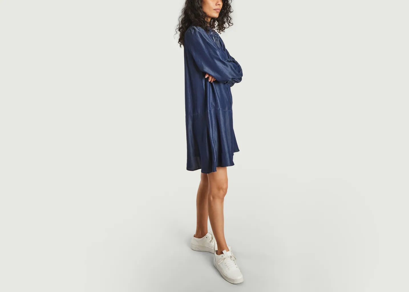 Robe-chemise relax en lyocell Lizzy Samsoe Samsoe