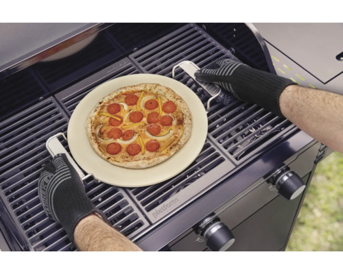 Tenneker® Pizzasteen Broodbaksteen 30 cm Grillrek Systeem Platform Universeel
