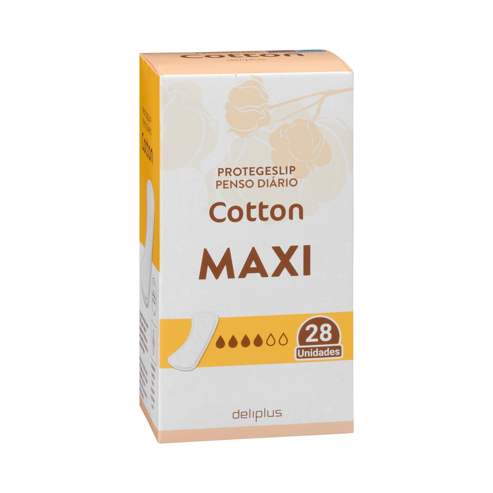 Protège-slip maxi en coton Deliplus