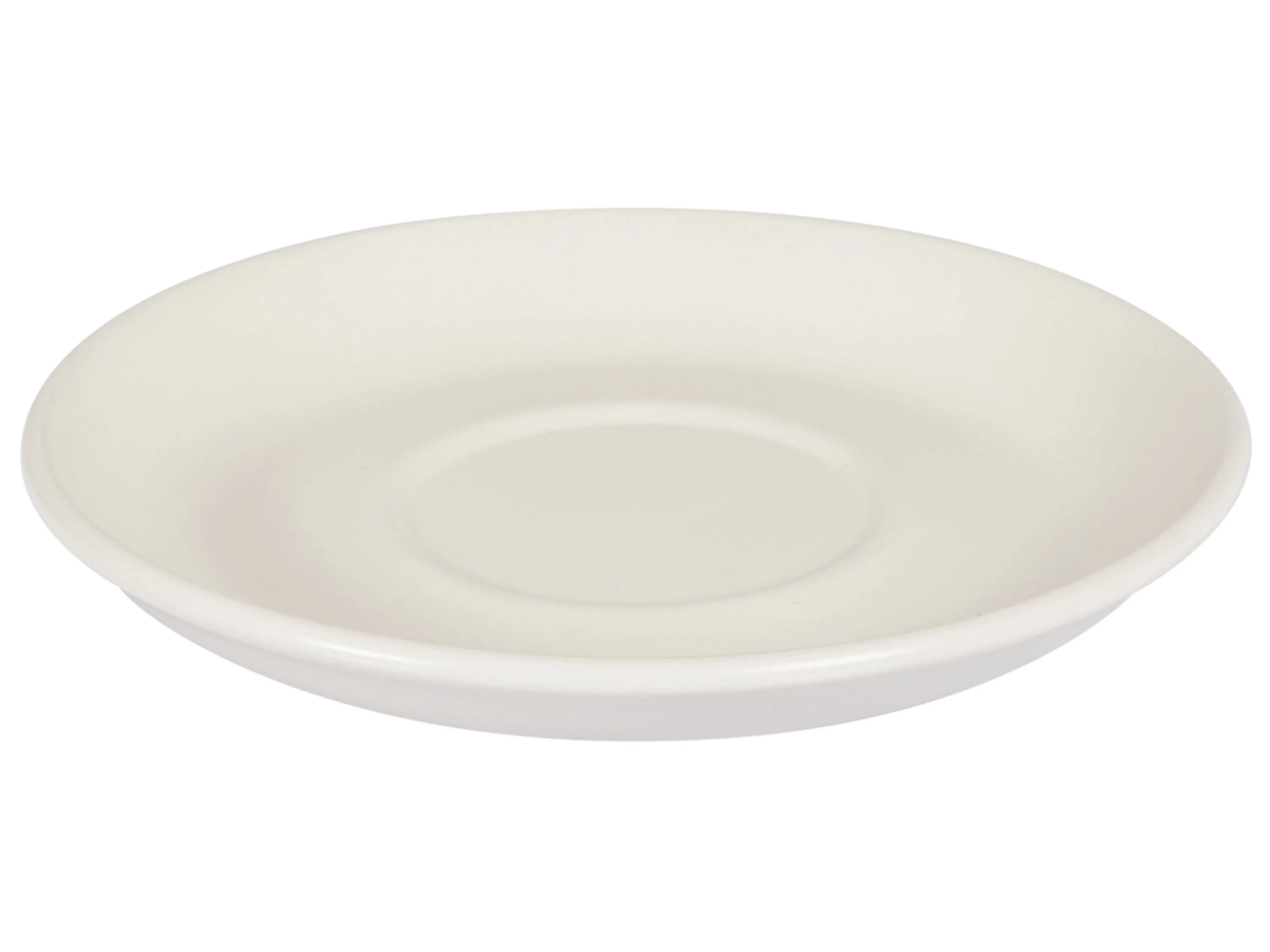 Set van 4 kopjes met schotels CARAWAY Steengoed Gebroken wit