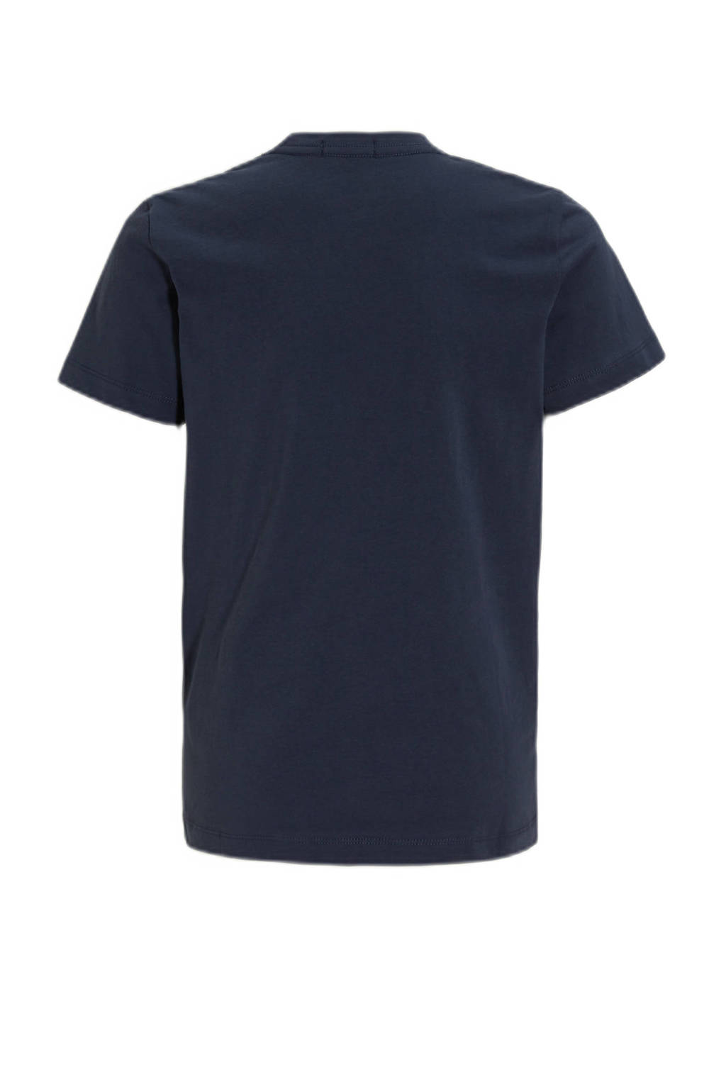 REPLAY T-shirt met logo donkerblauw