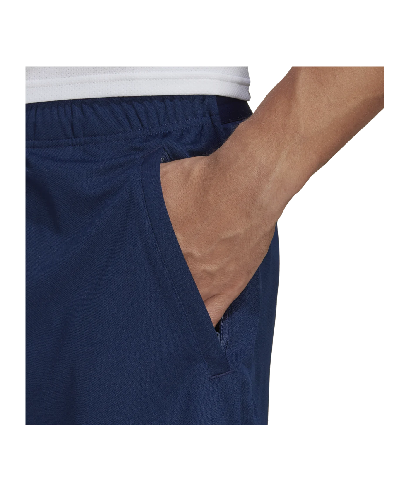 adidas Logo Trainingsshort Blau Weiss