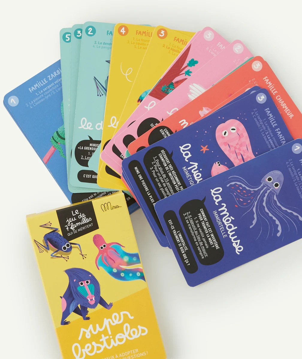 MINUSJEU DE 7 FAMILLES SUPER BESTIOLES