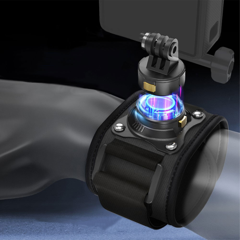 90° Handgelenk Stativ Halterung mit magnetischem Adapter für GoPro / Action-Kameras - Schwarz
