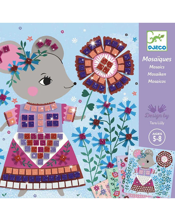 Mosaik-Bastelset LOVELY PETS 16-teilig in bunt