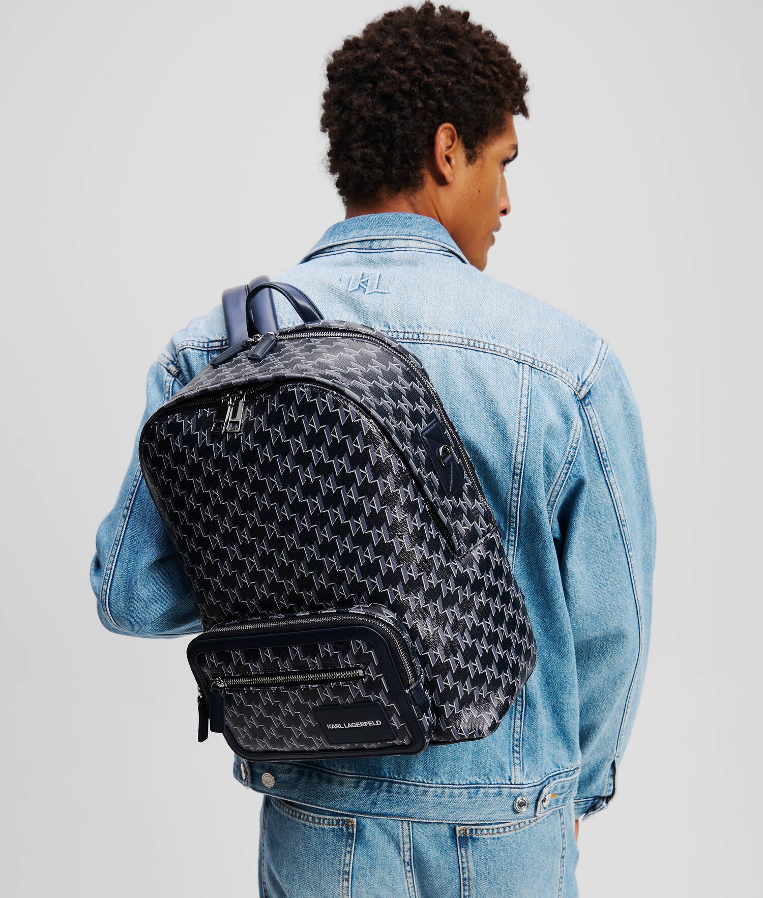 SAC À DOS K/VOYAGE - Monogramme bleu marine