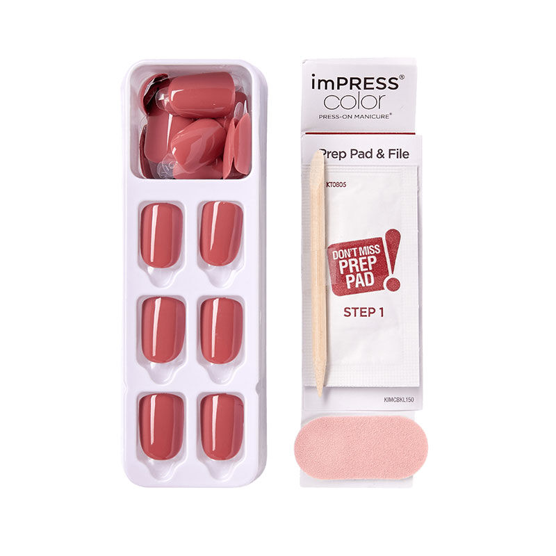 Faux ongles impress color platonic pink