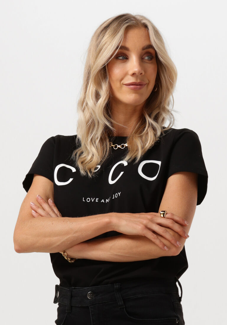 CO\\'COUTURE zwarte co'couture t-shirt coco signature tee