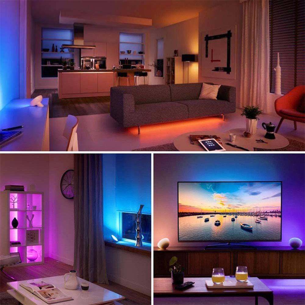 (3m) 180 LED's Licht Streifen Leiste RGB Lampen Lichterkette TV Hintergrundbeleuchtung IP65   Fernbedienung