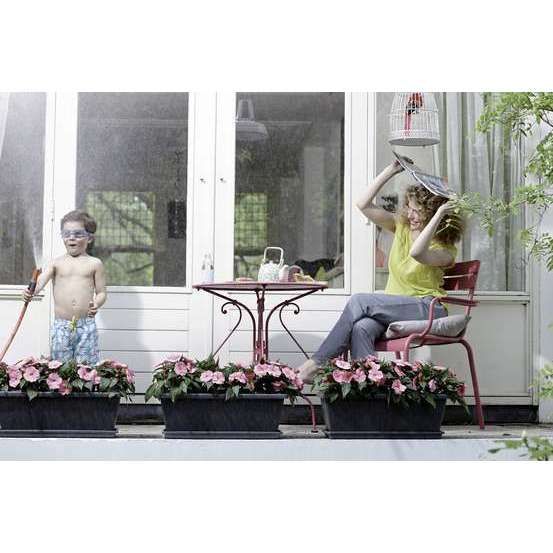 Jardinière barcelona xl en plastique gris anthracite- 59,2x25x20,2
