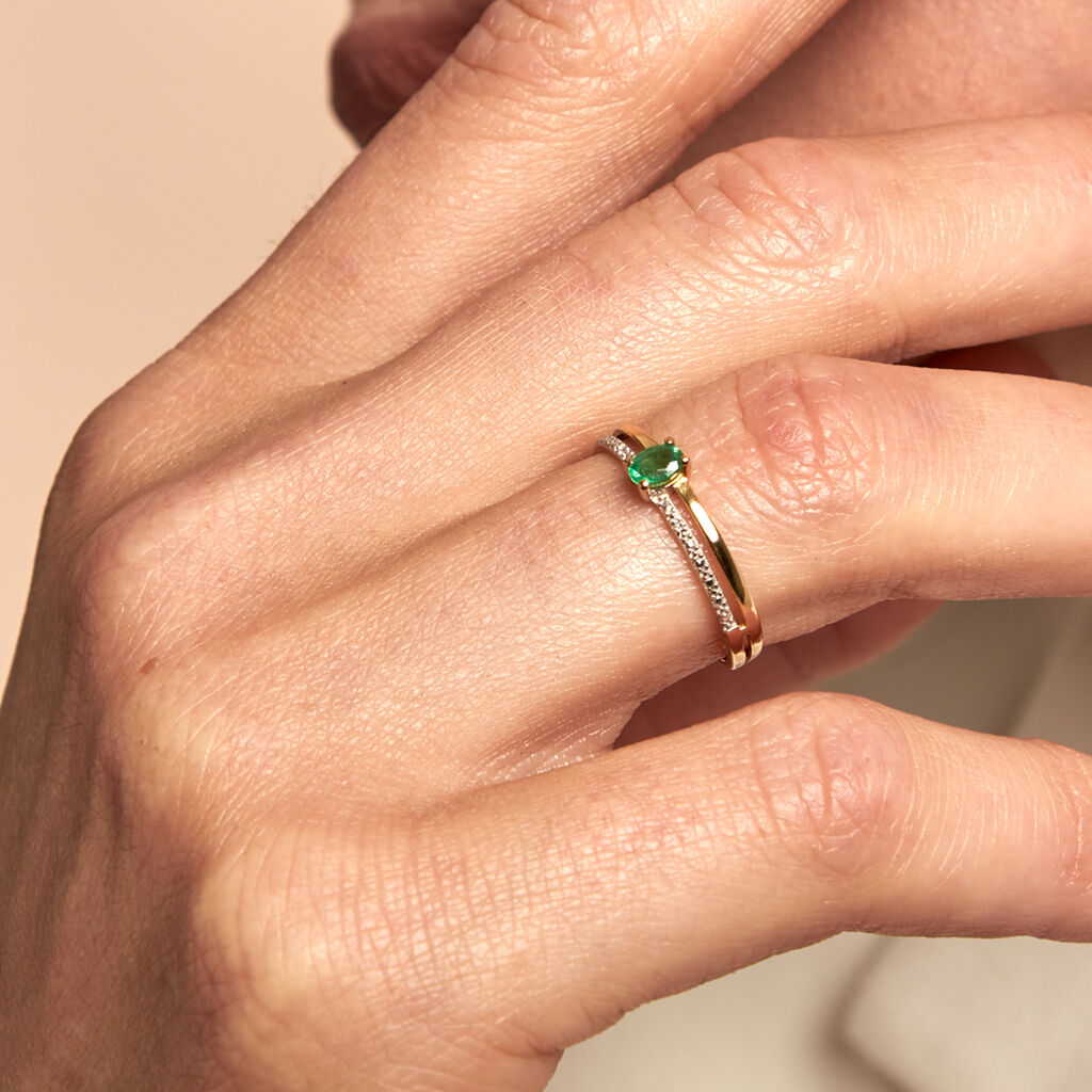 Bague Emeald Is The New Black Or Jaune Emeraude Diamant