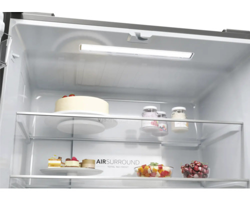 HAIER HCR3818ENMM Multi Door koel-vriescombinatie, BxHxD 83,3 x 181,5 x 65 cm, Koelvak 311 l, Vriesvak 156 l, roestvrij staal