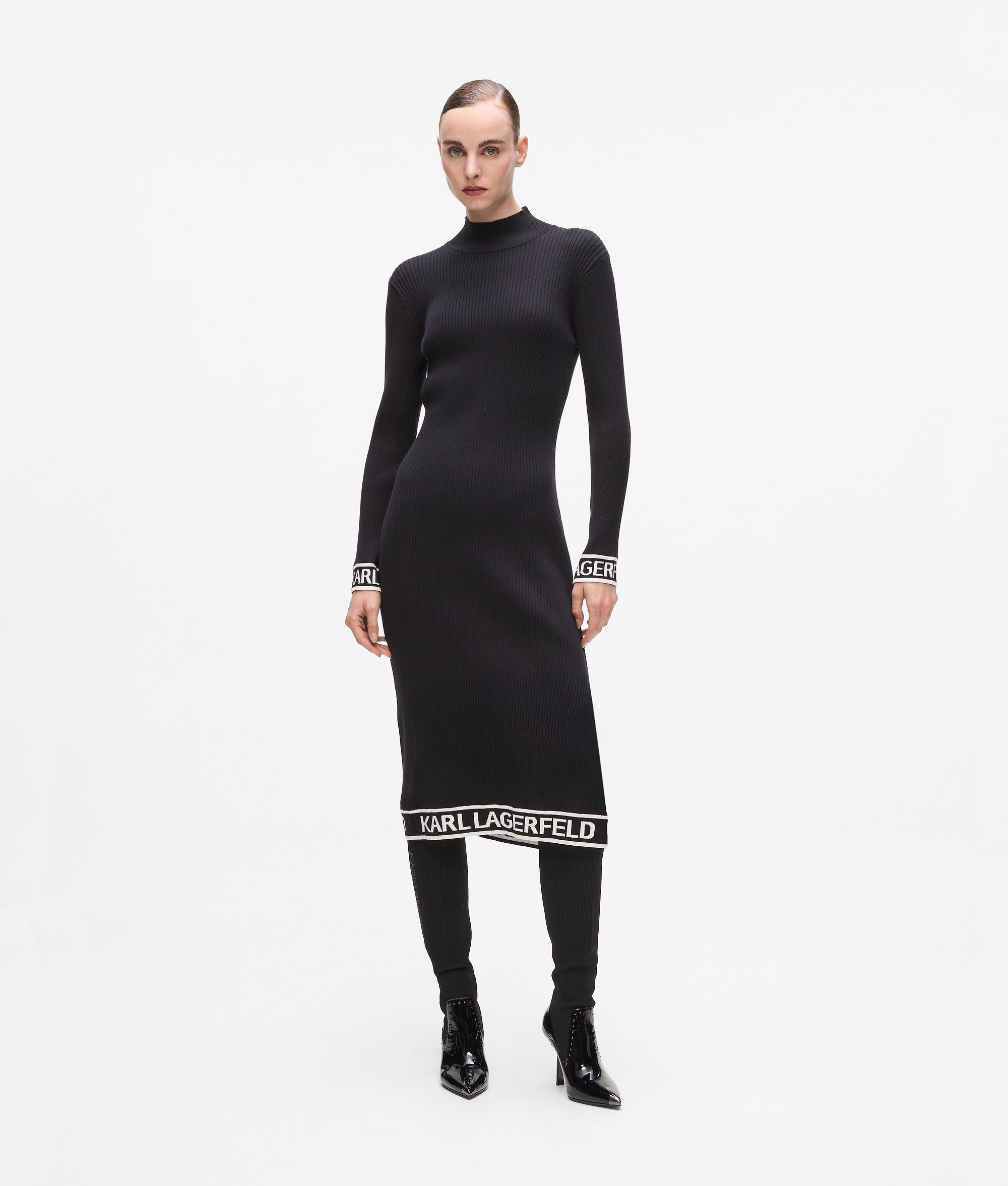 Tricot jurk met logo
