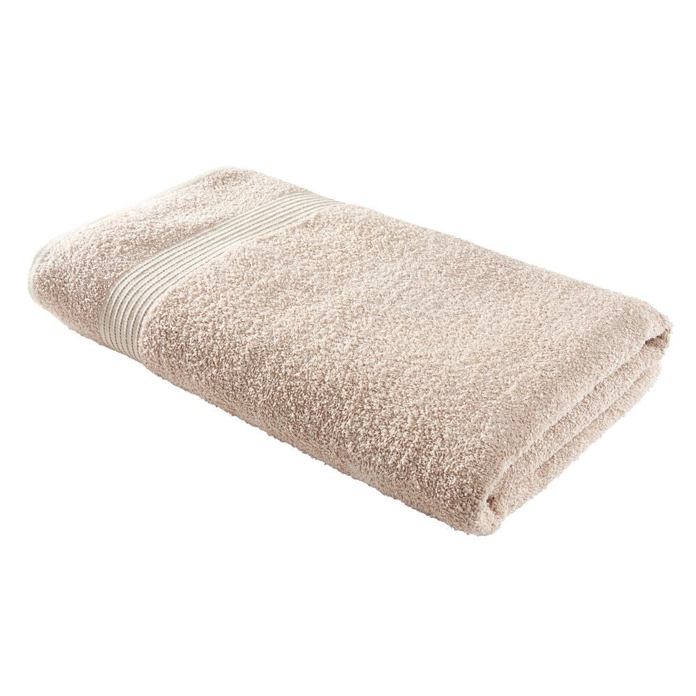 Drap de bain maxi 90x150cm coton rose poudré
