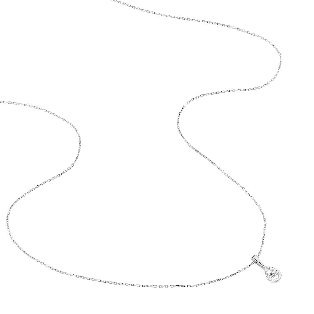 Collier Domitia Or Blanc Diamant
