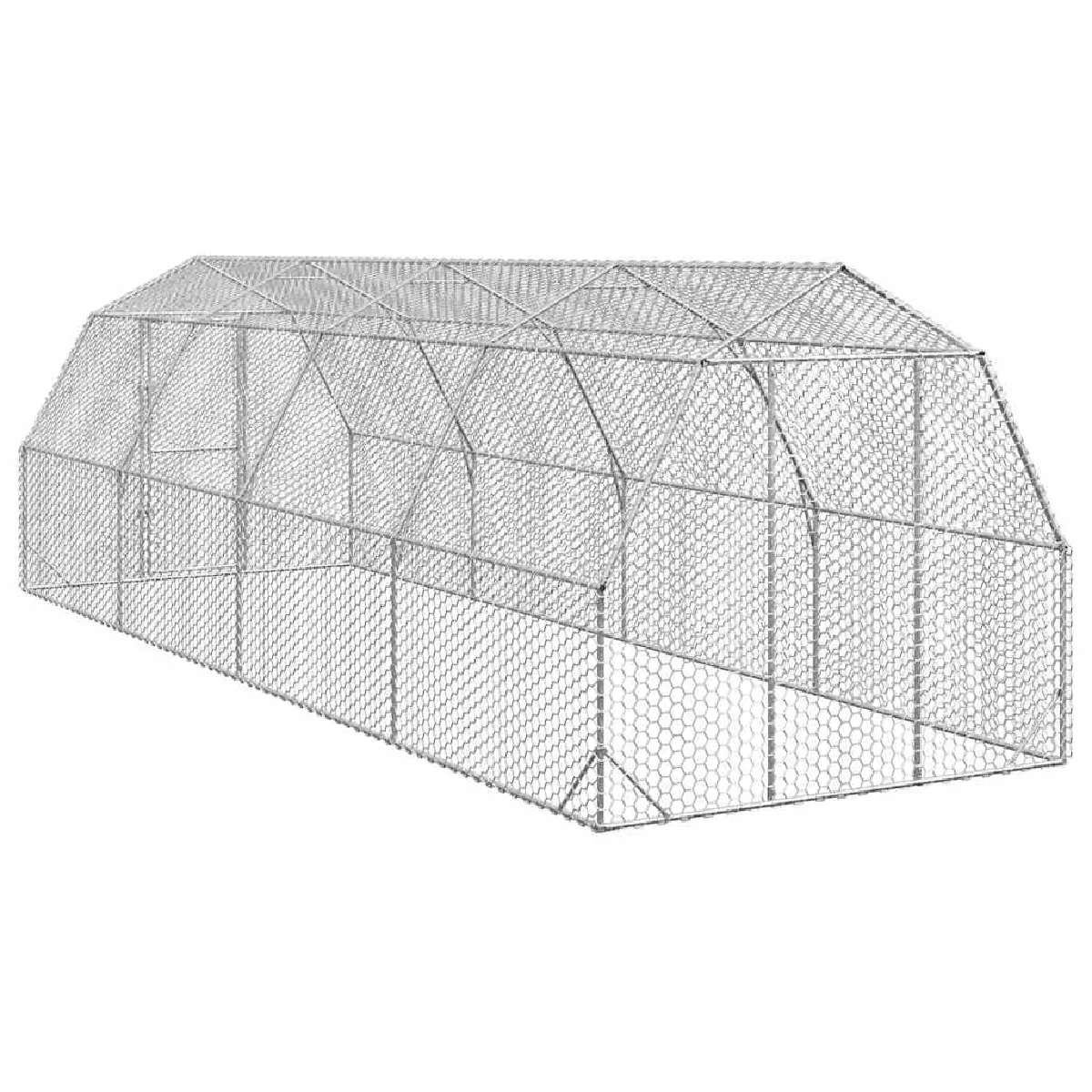 vidaXL Poulailler - 2,5x8x2,25 m